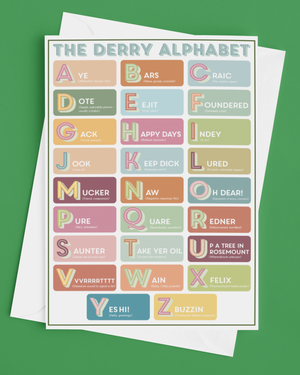 The Derry Alphabet Greetings Card