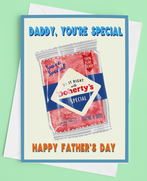 Doherty's Special Mince Father's Day Card