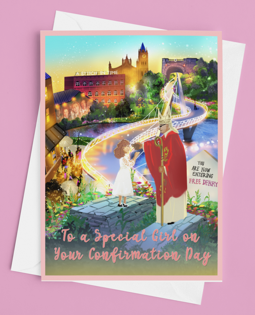 Special Girl 'Confirmation' Greetings Card