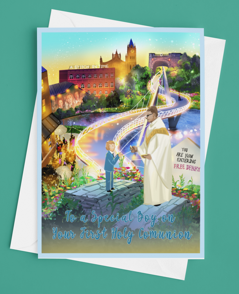 Special Boy 'First Communion' Greetings Card