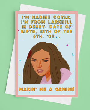 Nadine Coyle 'Gemini' Greetings Card