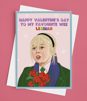 Derry Girls 'Wee Lesbian' Valentines Day Card
