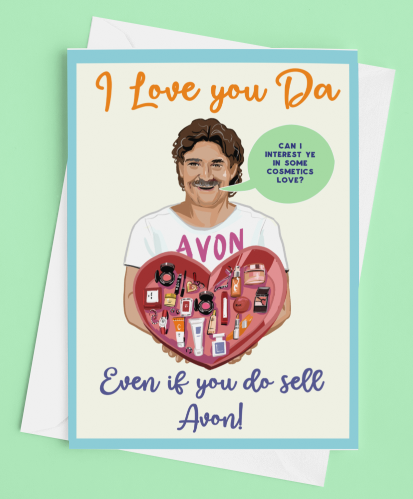 Yer Da Sells Avon Father's Day Card