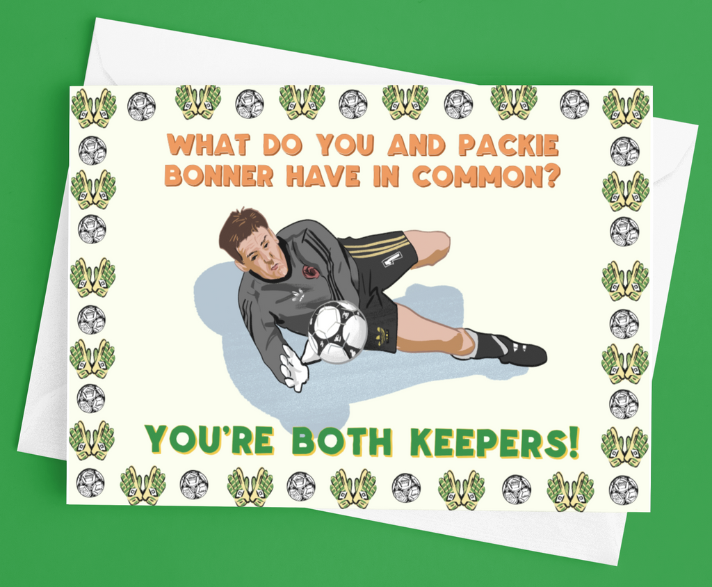 Packie Bonner - 'You're a Keeper' Valentines Day Card