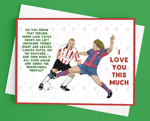 Liam Coyle Derry City Valentines Day Card