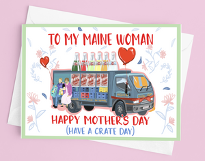 Maine Woman Mother's Day Card