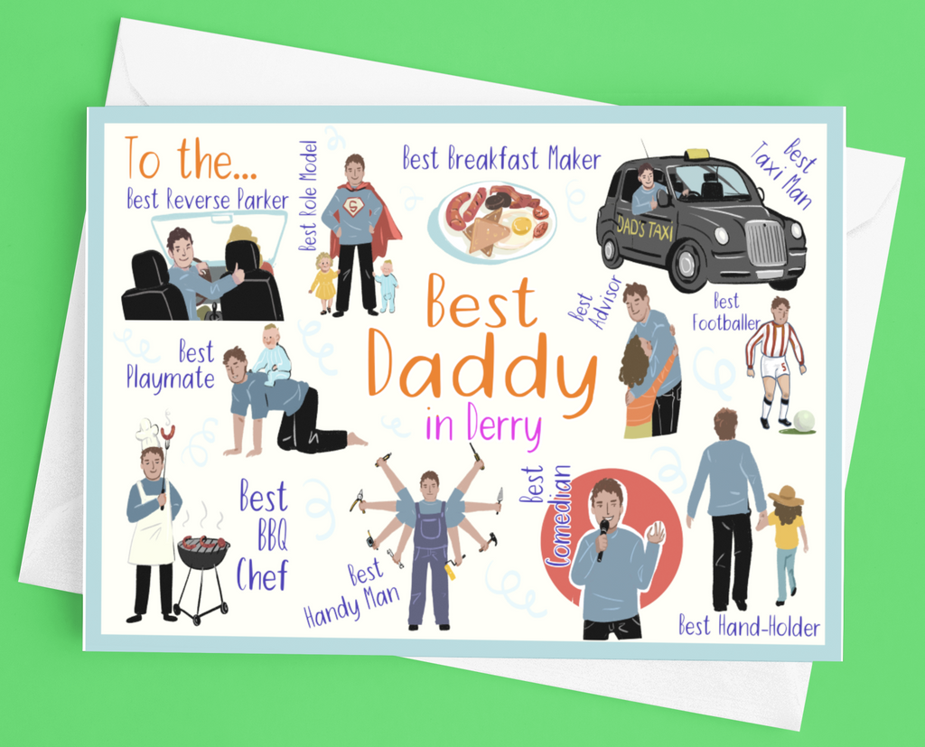 Best Daddy in Derry Father's Day Card