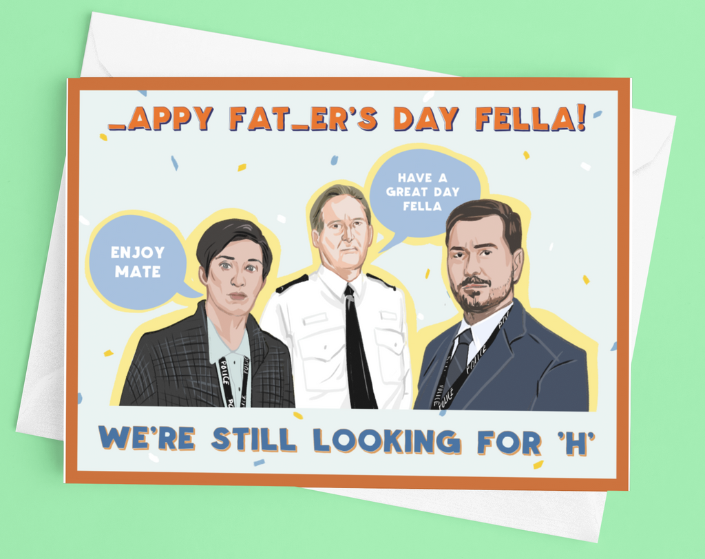 Line of Duty 'H' Father's Day Card